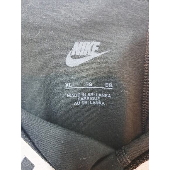 Nike Air Girls Black Bootcut Leggings In Size XL Stretch Y2k Style - Picture 4 of 5